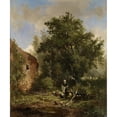 thumbnail image 3 of Johannes Wernardus Bilders 15x17 Black Modern Framed Museum Art Print Titled - Farmyard (1845-1889), 3 of 5