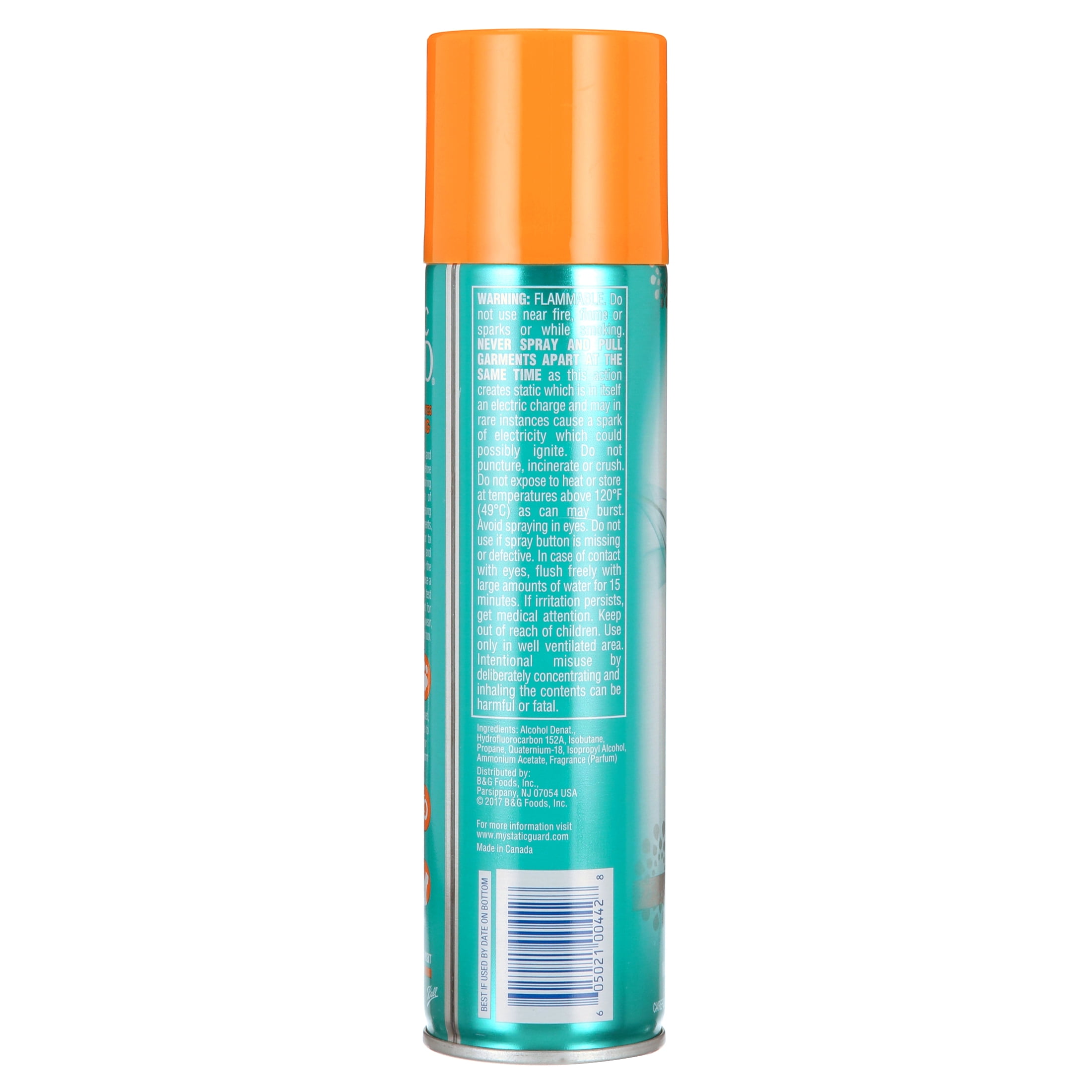 Static Guard Anti-Static Spray, Fresh Linen Scent, 5.5 oz Spray Can