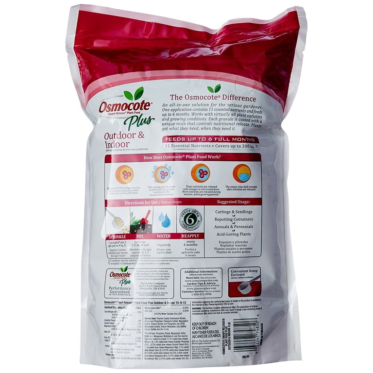 Osmocote Smart-Release Plant Food Plus Outdoor and Indoor, For Most Plant  Types, 8 lb.