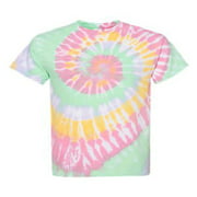 Dyenomite Unisex Multi-Color Spiral Tie-Dyed T-Shirt