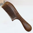 thumbnail image 3 of Wooden Hair Comb Round Handle Hair Comb Small Large Size Comb for Woman, 3 of 8