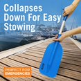 thumbnail image 2 of Telescoping Plastic Boat Paddle Collapsible Oar Kayak Jet Ski Tube Rafting and Miniature Mini Canoe Paddles Small Tubing Row and Safety Boat Accessories for Kids and Adults - 1Pk, 2 of 5