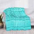 thumbnail image 3 of Goofa Turquoise Wooden Pattern Fleece Throw Blanket for Couch, Soft Checkered Flannel Blanket for Sofa, Warm Cozy Decorative Blanket Fall Decor Gift-80"x60", 3 of 6
