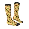 thumbnail image 3 of Picia Women Crew Soft Moisture-wicking Socks Sunflowers Pattern Design Cotton Socks, One Size fit All, 3 of 9