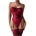 thumbnail image 2 of ABPWLY Lingerie Érotique Aguichant pour Femmes Forme Enveloppante Rouge Offres de Liquidation Cadeaux, 2 of 7