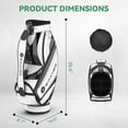 thumbnail image 7 of Woaher Golf Cart Bag with 5 Way Top Dividers,7 Pockets,Waterproof,Lightweight for Auto-Follow Carts, 7 of 7