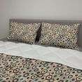 thumbnail image 2 of Honeycomb Comforter & Sham Bedding Set, Geometric Composition with Bullseye Hexagon Pattern Honey Beehive Design Geometry, 3 pcs Duvet Set Microfiber Filling Quilt, 5 Sizes, Multicolor, by Ambesonne, 2 of 4