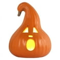thumbnail image 2 of Clearance Sales! 12" Traditional Glowing Jack O' Lantern with Warm LED Lights - Classic Halloween Pumpkin Decor for Indoor Tabletops, Outdoor Porch Steps, Parties & Festive Home Atmosphere, 2 of 7