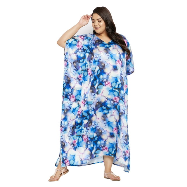 Caftans pour Femmes Longue Maxi Grande Taille Robe Caftans Manches 3/4 Robes pour Dames Filles en Ligne