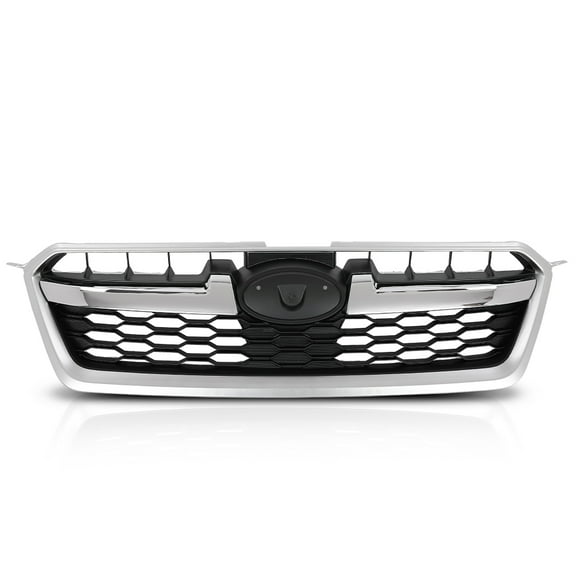 Front Bumper Upper Grille W/ Chrome Tirm Fit for Subaru Impreza 2012-2014