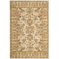 SAFAVIEH Total Performance Josh Oriental Area Rug, Ivory/Gold, 6' x 9'
