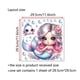 thumbnail image 4 of Adhesivos de pared con bonitos dibujos animados de sirenas rosas con peces y flores, 4 of 4