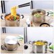 thumbnail image 3 of Pote de sopa de acero inoxidable 1pc Pote multifuncional práctico Pote caliente con tapa de vidrio, 3 of 8