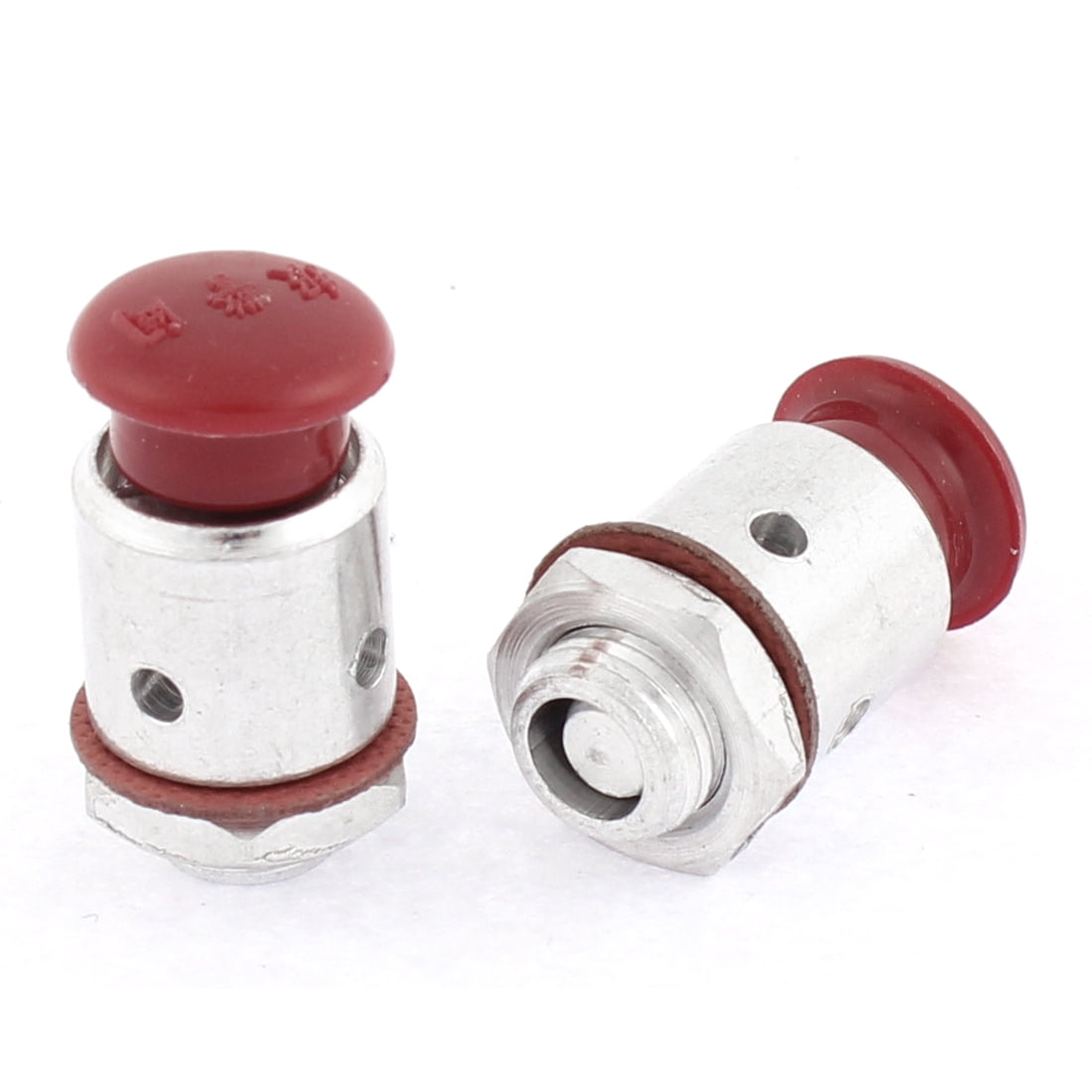 Home Kitchen Pressure Cooker Safety Valve Red Silver Tone 9.5mm Male