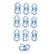 thumbnail image 4 of Clip de papel ANGGREK lindo Metal a prueba de herrumbre Azul 100 piezas, 4 of 8
