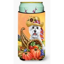 Carolines Treasures Westie Autumn Tall Boy Hugger Tall Boy multicolor