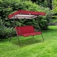 thumbnail image 4 of Juego de toldo para columpio de jardín, accesorios a prueba de sol, fácil de instalar, para reemplazar Rojo, 4 of 5