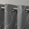 thumbnail image 2 of Exclusive Home Belmont Woven Blackout Grommet Top Curtain Panel Pair, Grey Mist, 52x84, 2 of 6