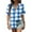 Multicolor-11, variant on Perfectbot Short Sleeve Womens Shirts Fashion Casual Plaid Button Blouses Tops