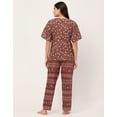 thumbnail image 4 of Moomaya Sleepwear, Cotton Night Suit Set, Printed 2 Pcs Loungewear For Women'S, 4 of 9