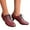 1Red, variant on Chenyee Ankle Boots for Women Lightweight Casual Dress Non Slip Work shoes Lace Up Kitten Heel Short Booties