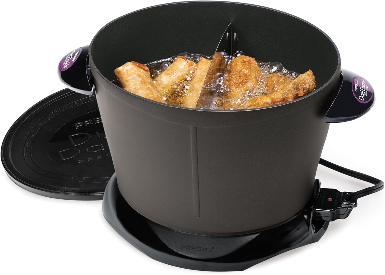 Presto DualDaddy Electric Deep Fryer, Black - Walmart.com