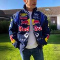 thumbnail image 3 of Veste Fine de Course F1 Moto Printemps et Automne Style Sport Noir Imprimé Décontracté Manches Longues Bleu Foncé Clair m, 3 of 5