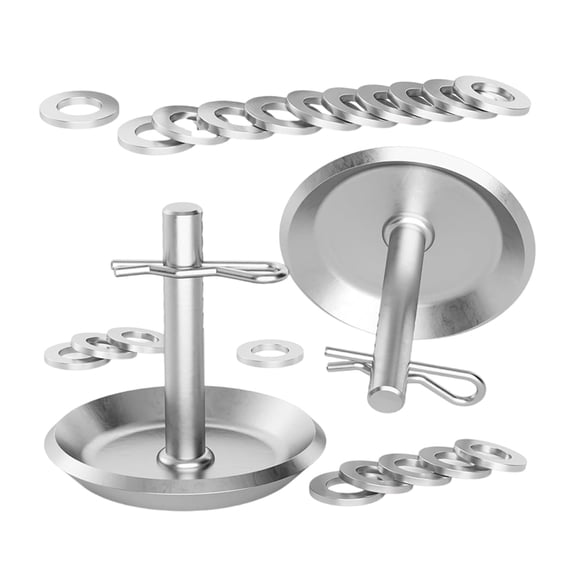 Metal Snow Plow Skid Shoes Adjustable Feet with Pins & Washer Accessories Heavy Duty Snow Plow Skid Simple Installation