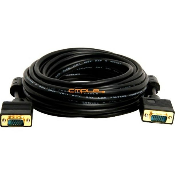 Cmple VGA SVGA Cable Gold Plated Connectors Male to Male Support Full