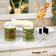 thumbnail image 4 of Yayeee 2 Pack Qtip Holder Bathroom Cotton Swab Canister with Lid Clear Dispenser Set, Black Martini, 4 of 6