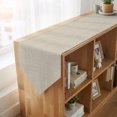 thumbnail image 4 of Beige Table Runner Linen Burlap Table Runner 72 Inches Long Rustic Farmhouse Solid Color Dresser Scarves for Kitchen Island Coffee Dining Room Party Wedding Banquet Holiday Decoration 13"x72", 4 of 8