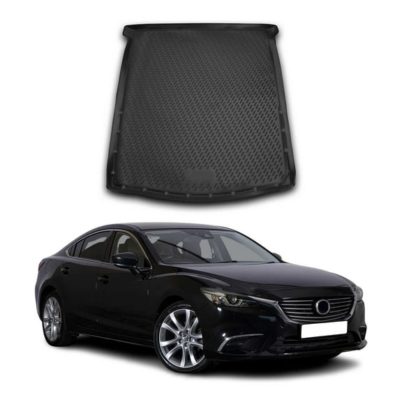 OMAC Cargo Mats Liner for Mazda 6 2014-2021 Sedan Waterproof TPE Black