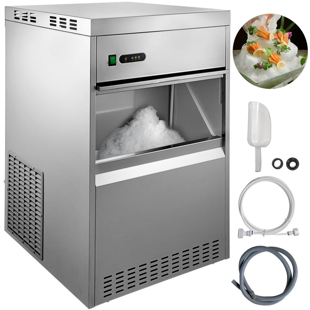 VEVOR Commercial Ice Maker 154lbs/24h Stainless Steel Snowflake Ice