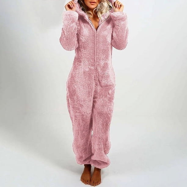 Pijama con capucha para el hogar, mono Mao Mao acolchado de terciopelo para mujer, estilo europeo y americano, para otoño e invierno