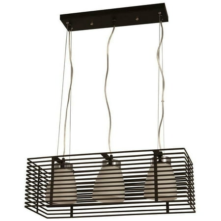 

Hampton Bay Aranga 3-Light Black Ceiling Island Pendant 1001 411 527