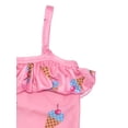 thumbnail image 3 of Baby Toddler Girls Lovely Patterned Ruffled-Tier One-Piece Swimsuit (Ice Cream, 4-5 Years), 3 of 4