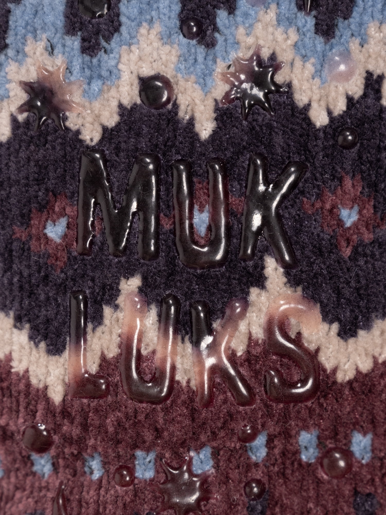 MUK LUKS Women's Tall Rib Cuff Cabin Socks, 2-Pack, S-XL
