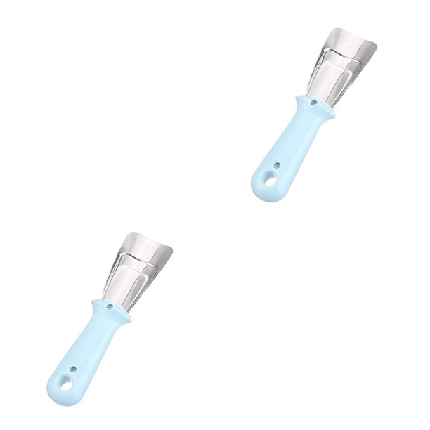 Advancent Rascador de hielo para refrigerador, pala Universal para congelador, descongelador multifunción, utensilio de mano para deshielo azul 2Conjunto
