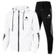 thumbnail image 3 of 2024 Nueva primavera otoño ropa para hombre sudaderas con capucha pantalones conjuntos de dos piezas tendencia de moda hip hop chándal sudaderas ropa deportiva, 3 of 4