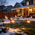 thumbnail image 6 of Kumdkdwn Christmas Solar Decorative Floor Lights Outdoor LED Yard Decor with Santa Snowman Reindeer Garden Patio Lawn Stake Lights Holiday Season Decor Gift, 6 of 6