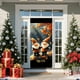 thumbnail image 4 of Christmas Door Cover Santa Claus Print Holiday Party Decoration Polyester Fabric Door Hanging for Home Indoor Outdoor Festive Decor, 4 of 6