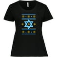 thumbnail image 3 of Inktastic Hanukkah Ugly Sweater Women's Plus Size T-Shirt, 3 of 5