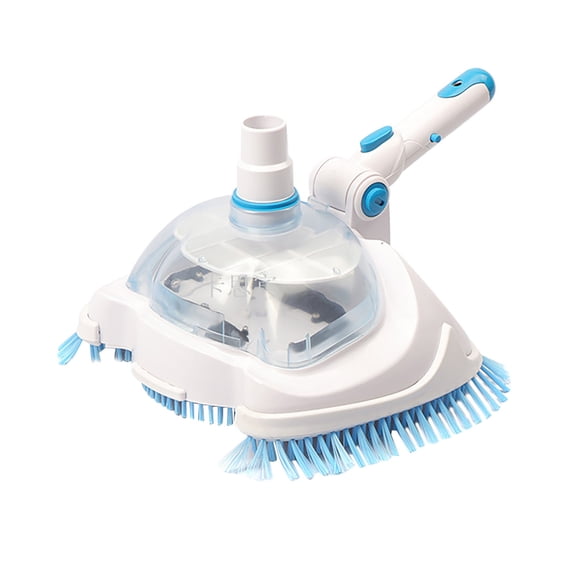 Swimming Pool Cleaning Tool Suction Head, Transparent Vacuum Head for Pool Cleaner, Heavy Duty Pool Vacuum Head for Inground and Above Ground Pools, Flexible Pool Cleaning Attachment for Hose