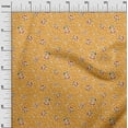 thumbnail image 2 of oneOone Viscose Jersey Yellow Fabric Brush Stroke|Leaves & Floral Abstract Sewing Fabric By The Yard Printed Diy Clothing Sewing Supplies 60 Inch Wide, 2 of 5