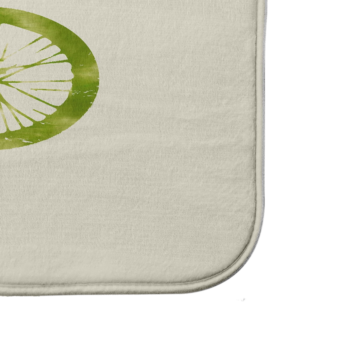 Simply Daisy 24" x 17" Plush Microfiber Green Life Cycle Bath Mat