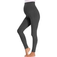 thumbnail image 2 of Lucakuins - Legging de maternidad para mujer con pantalones de yoga para embarazo de panel completo Lucakuins moda, 2 of 5