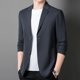 thumbnail image 3 of Traje de alta gama nuevo de primavera sin costuras para ocio para hombres jóvenes y de mediana edad estilo coreano ajustado sin planchado pequeño, 3 of 5