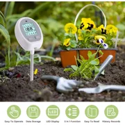 5-in-1 Soil Moisture Meter Digital PH Meter/Light/Moisture/Temperature/Nutrient