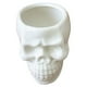 thumbnail image 3 of 2 macetas pequeñas de cerámica con forma de calavera para suculentas, cactus, decoración para el hogar y la oficina (blancas), 3 of 5