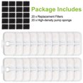 thumbnail image 7 of TSV 20pcs Cat Dog Water Fountain Filters, Pet Dispenser Sponges Replacement Fits for PETLIBRO 84oz (PLWF005/PLWF105/PLWF115), 7 of 7